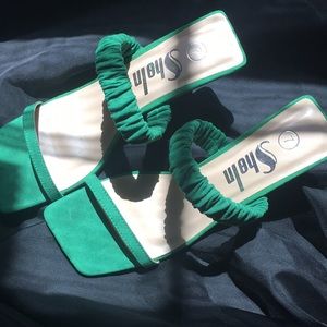 Seaweed green Heels